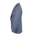 Glen Plaid Wool 2-Button Sport Coat Blazer // Blue (Euro: 50R)