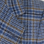 Glen Plaid Wool 2-Button Sport Coat Blazer // Blue (Euro: 50R)