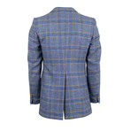 Glen Plaid Wool 2-Button Sport Coat Blazer // Blue (Euro: 50R)