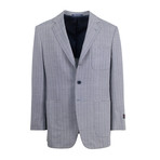 D'Avenza // Glen Plaid Wool 3 Roll 2-Button Sport Coat // Gray (Euro: 50R)