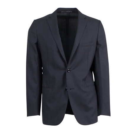 Wool 2-Button Slim Fit Sport Coat // Black (Euro: 48)