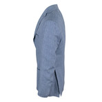 Linen 3 Roll 2-Button Trim Fit Sport Coat // Blue (Euro: 48)