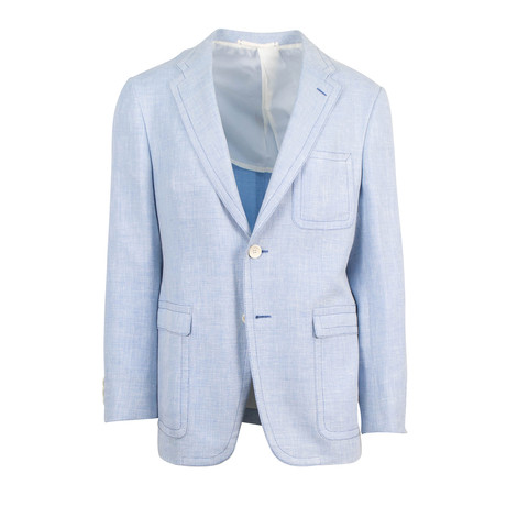 Wool Blend 2-Button Trim Fit Sport Coat II // Blue (Euro: 50)