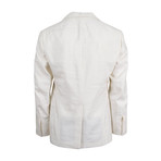 Silk Blend 2-Button Trim Fit Sport Coat // White (Euro: 48)