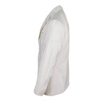 Silk Blend 2-Button Trim Fit Sport Coat // White (Euro: 48)
