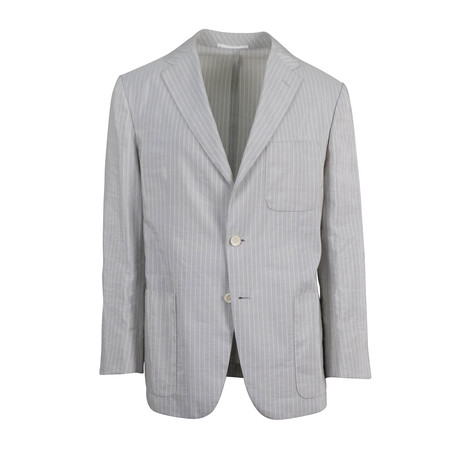 Silk Blend 2-Button Trim Fit Sport Coat // Gray (Euro: 50)