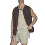 Fisherman's Vest // Brown (L)