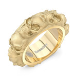 Skull Ring // Gold Plated (Size 10)