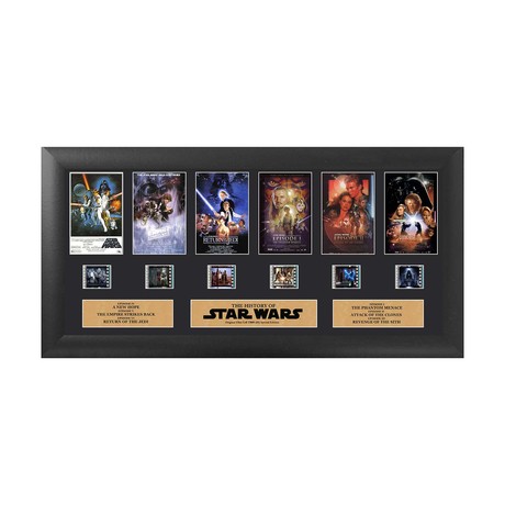 Star Wars // Through The Ages FilmCells Presentation with Backlit LED Frame