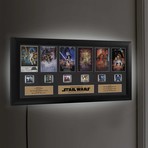 Star Wars // Through The Ages FilmCells Presentation with Backlit LED Frame