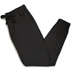 Zip Fleece Sweatpant // Black (M)