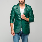 Matteo Leather Jacket // Green (XS)