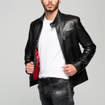 Dario Leather Jacket // Black (XL)