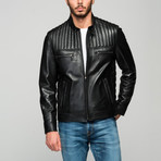 Mattia Leather Jacket // Black (L)
