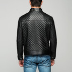 Manginelli Leather Jacket // Black (M)