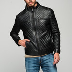 Manginelli Leather Jacket // Black (L)