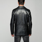 Capponi Leather Jacket // Black (XL)