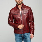 Genova Leather Jacket // Claret Red (S)