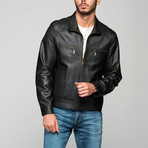 Calderone Leather Jacket // Black (L)