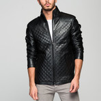 Menna Leather Jacket // Black (XS)