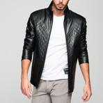 Menna Leather Jacket // Black (S)