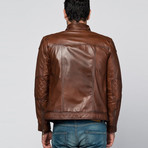 Fulvio Leather Jacket // Antique Brown (XS)