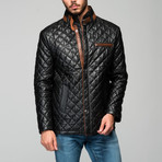 Evremondo Leather Jacket // Black (2XL)