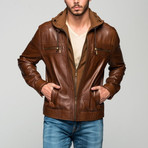 Turi Leather Jacket // Antique Brown (L)