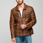 D'Ambra Leather Jacket // Antique Brown (2XL)