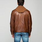 Turi Leather Jacket // Antique Brown (S)