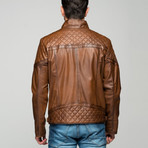 Schirripa Leather Jacket // Antique Brown (2XL)