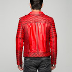 Iacopone Leather Jacket // Red (2XL)