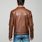 Loris Leather Jacket // Antique Brown (2XL)