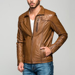 Carotenuto Leather Jacket // Antique Brown (S)