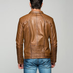 Carotenuto Leather Jacket // Antique Brown (XL)