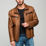 Minervino Leather Jacket // Antique Brown (L)