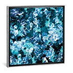 Floral Fantasy - Aqua // Julia Di Sano (18"W x 18"H x 0.75"D)