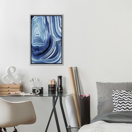 Agate Indigo I // Danielle Carson (26"W x 18"H x 0.75"D)