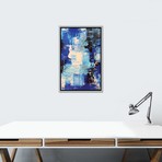 Blue Abstract II // Radiana Christova (26"W x 18"H x 0.75"D)