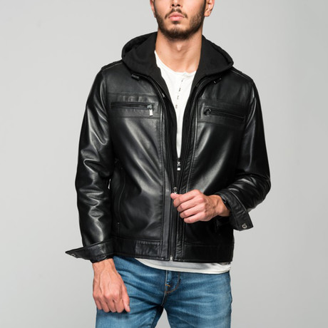 Buonomo Leather Jacket // Black (XS)