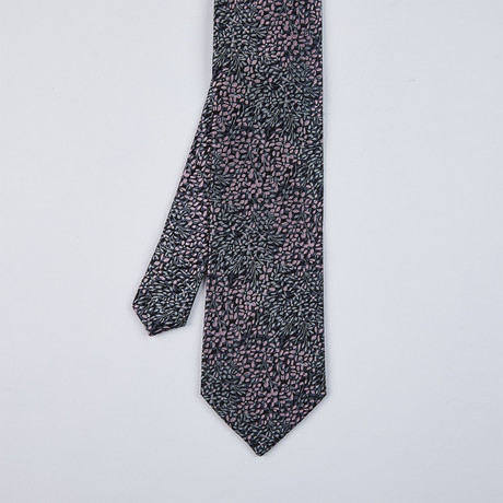 Abstract Floral Design Tie // Pink