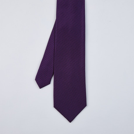 Textured Tonal Neat Tie // Purple