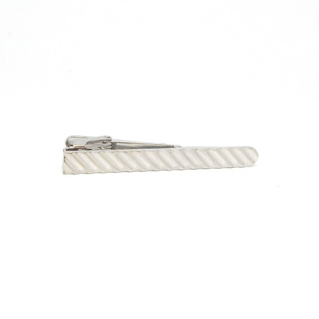 Rhodium-Plated Tie Bar III // Silver