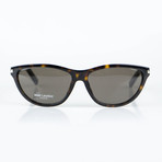 Saint Laurent Paris // Cat Eye Sunglasses // Havana Brown