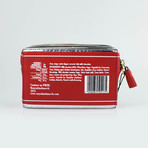 Anya Hindmarch // Leather Kit Kat Clutch // Silver + Red