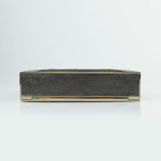 Anya Hindmarch // Back In 5 Minutes Leather Clutch // Silver