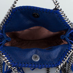 Stella McCartney // Tiny Falabella Suede Fringe Shoulder Bag // Blue