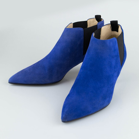 Prada // Suede Ankle Boots // Blue (Euro: 35)