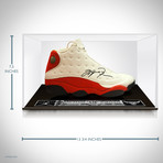 Michael Jordan // Signed Shoe // Custom Museum Display