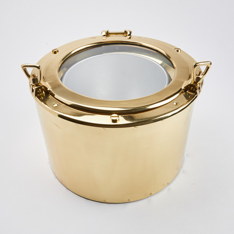 Brass Porthole Ice Bucket
